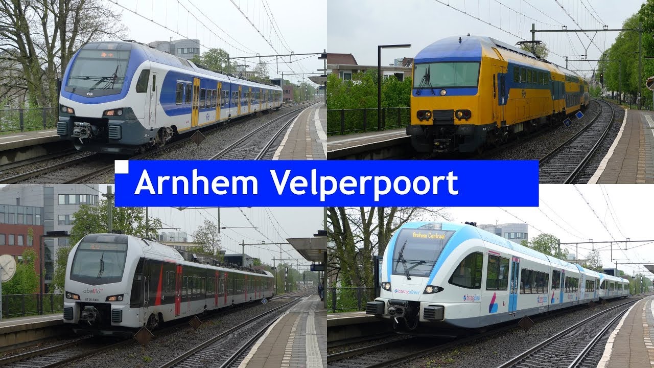 Treinen op station Arnhem Velperpoort // 1 mei 2017