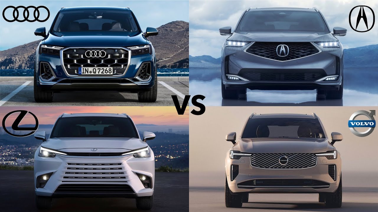 2025 Audi Q7 vs Acura MDX vs Lexus TX vs Volvo XC90 - Best 3-Row Family SUVs Compared!