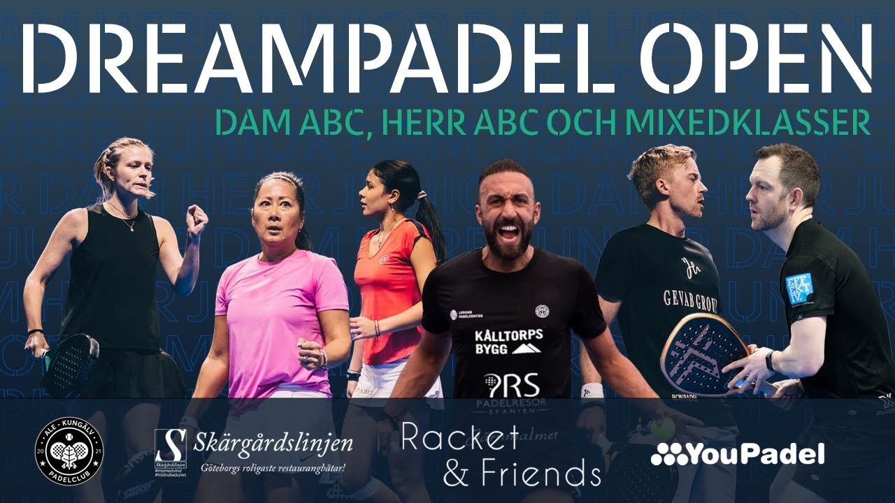 Dreampadel Open #3 - Söndag - Dam A/B/C/D och Herr A/B/C samt Mixed