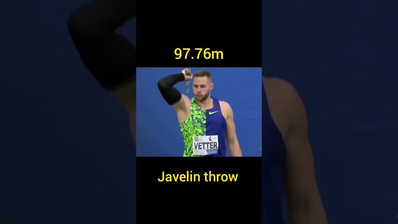 Johannes Vetter 97.76m javelin Throw #Shorts #NeerajChopra