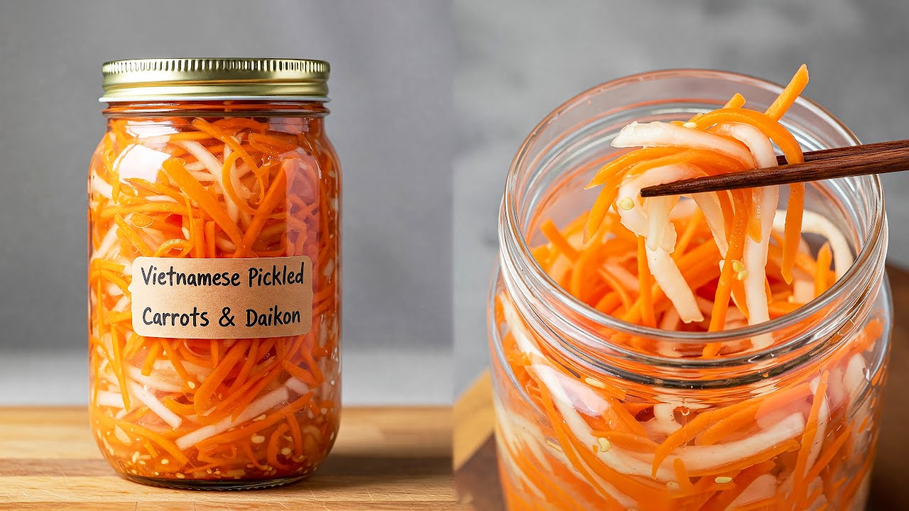 EASY Fresh & Crunchy Vietnamese Pickles (Đồ Chua Recipe)