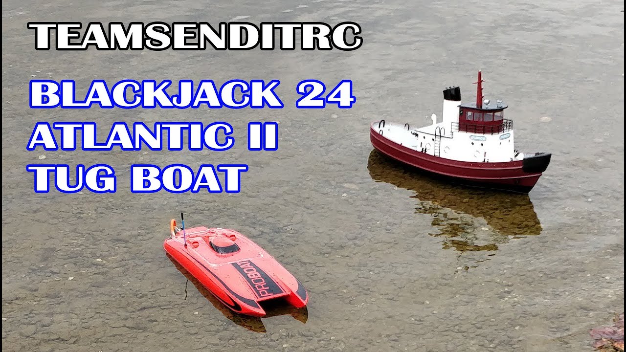 RC Boat Pro Boat Blackjack 24 Aquacraft Atlantic II Tug Boat