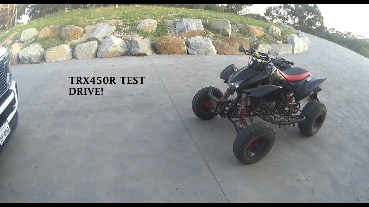 HONDA TRX450R 2005 ATV Test Drive & Drift Test - FAST ATV!