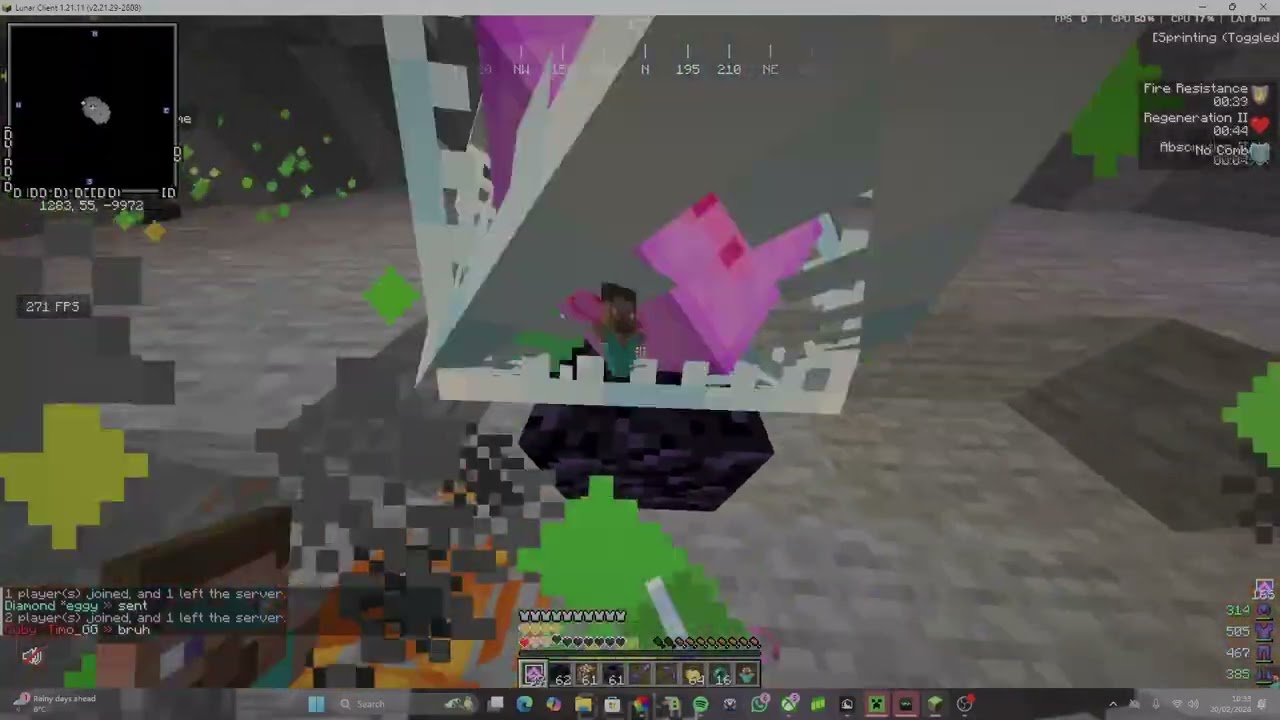 day 2 of doing pvp until theo flamefrags wemmbu or drdonutt trains me