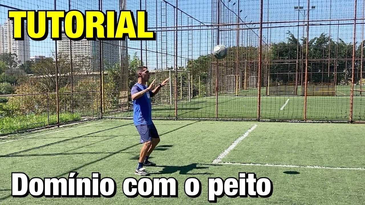 Como dominar a bola com o peito ( tutorial ) - Treino de Futebol