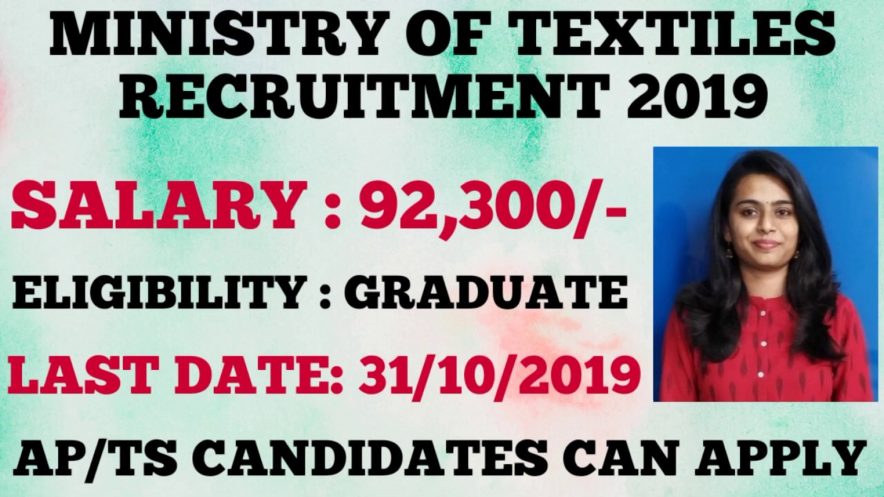 How to apply offline for Ministry Of Textiles Recruitment 2019