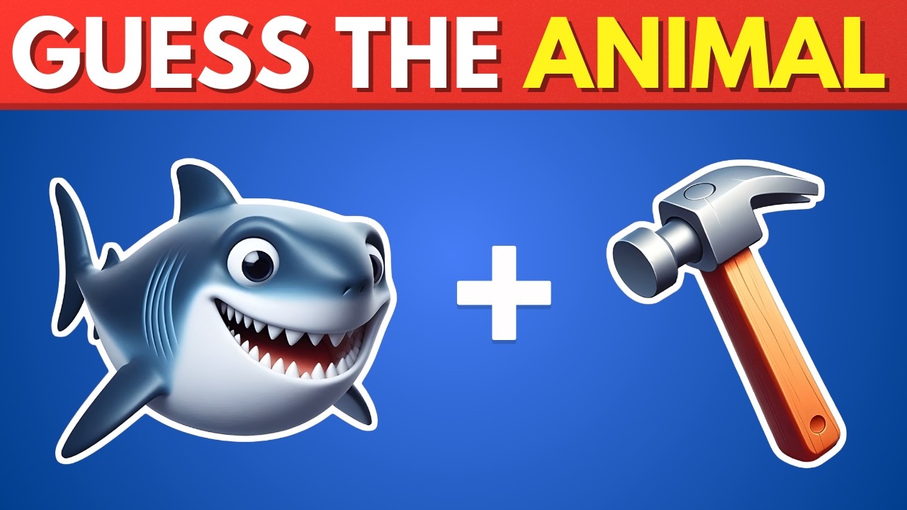Guess The Animal By Emoji 🐵🐯🐶 | Emoji Quiz Challenge