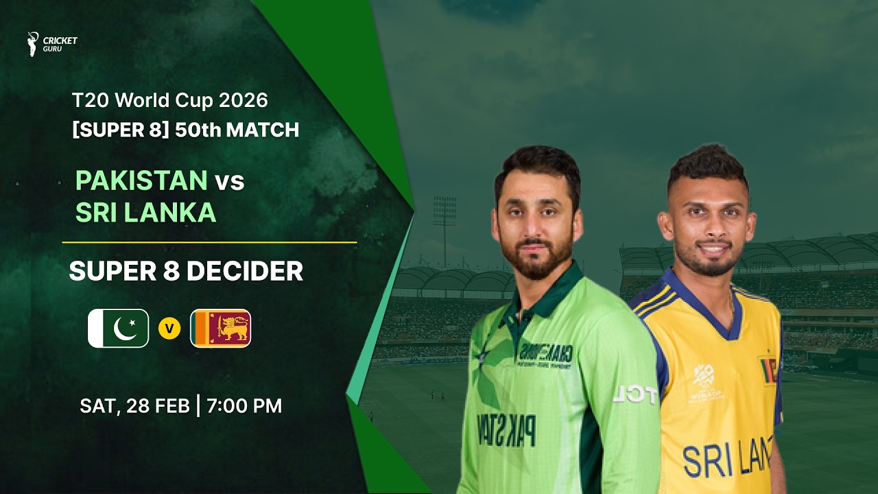 Pakistan vs Sri Lanka Super SUPER 8 Match Preview | #t20worldcup2026