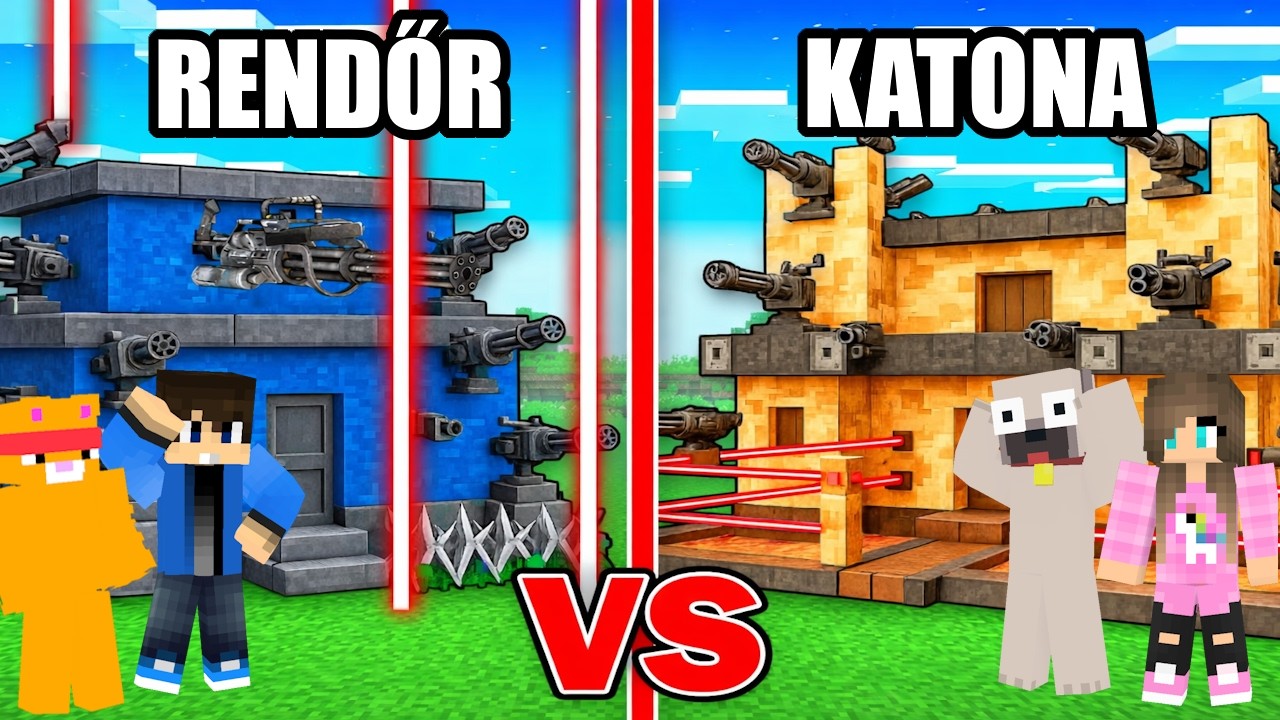 DANI RENDŐR vs KIIS KATONA FEGYVER KIHIVÁS A MINECRAFTBAN!