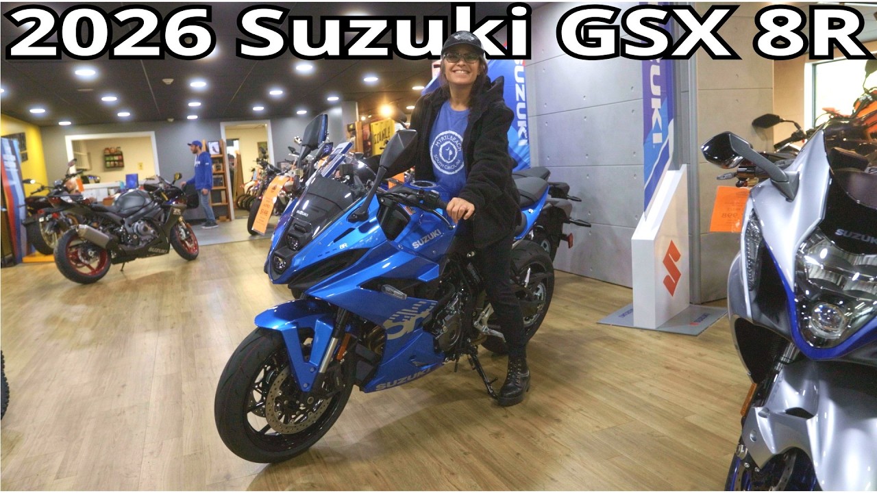 Обзор мотоцикла Suzuki GSX 8R 2026 года | Технические характеристики, удобство для водителя и цен...