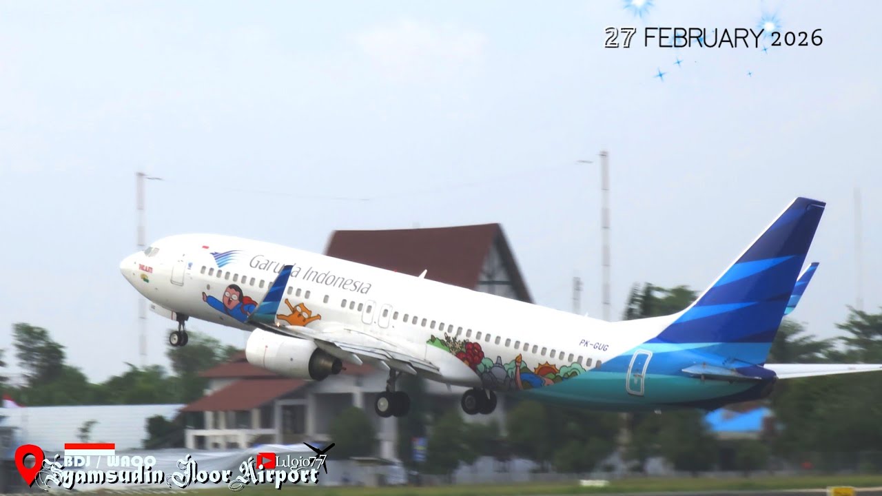 ✈️Planespotting Syamsudin Noor International Airport 27 February 2026 
