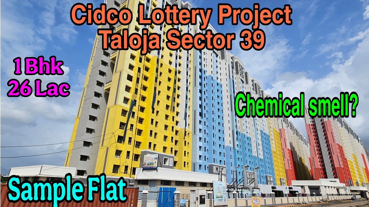 Taloja Sector 39 Cidco Lottery Project | Chemicle Smell ? Sample Flat | Current Status Detail Video