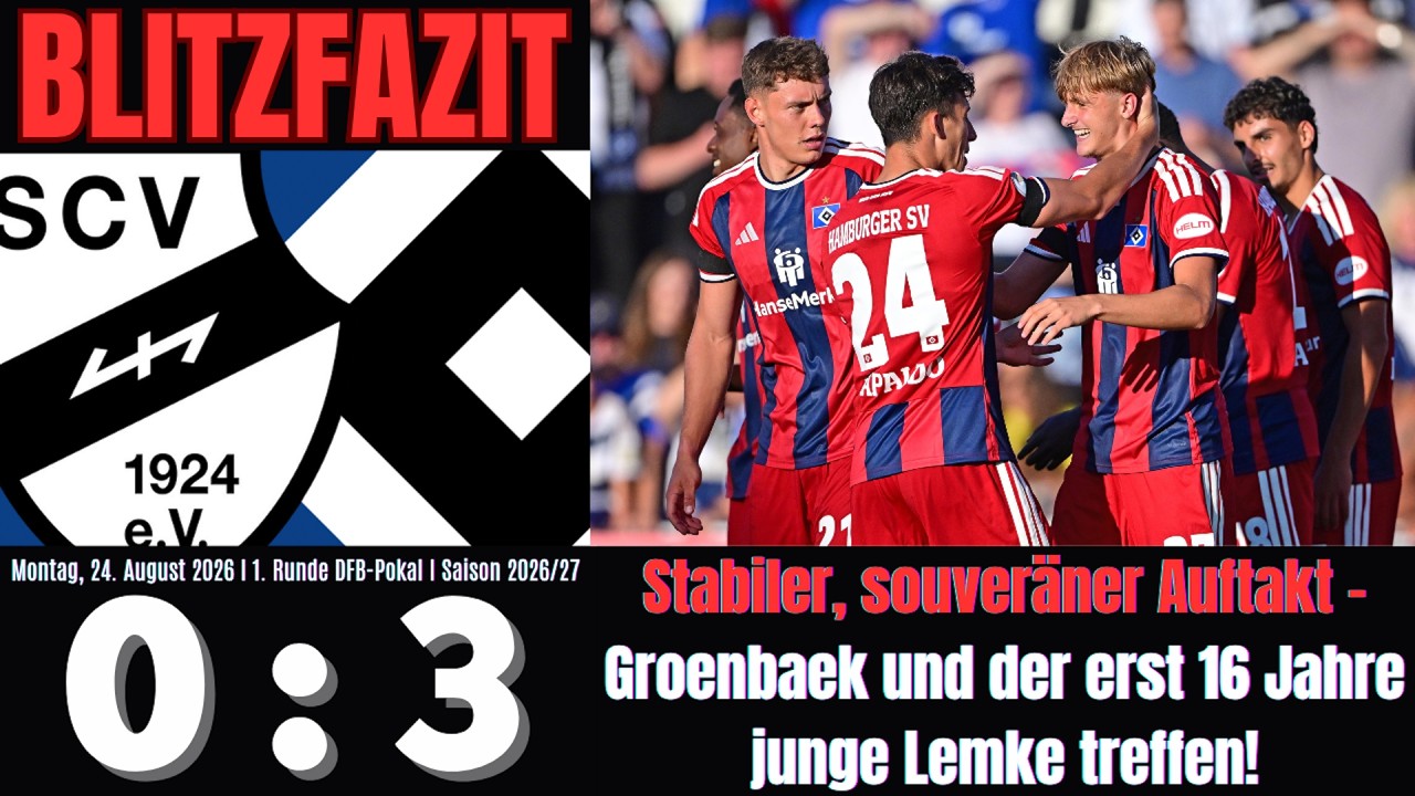 Scholle's Blitzfazit | SC Verl 0:3 HSV I  DFB-Pokal 1. Runde | Saison 2026/27
