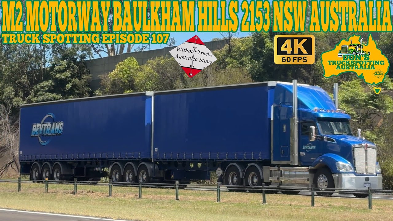 Truck Spotting At M2 Motorway Baulkham Hills 2153 NSW Australia | Episode 107 #truckspotting #trucks