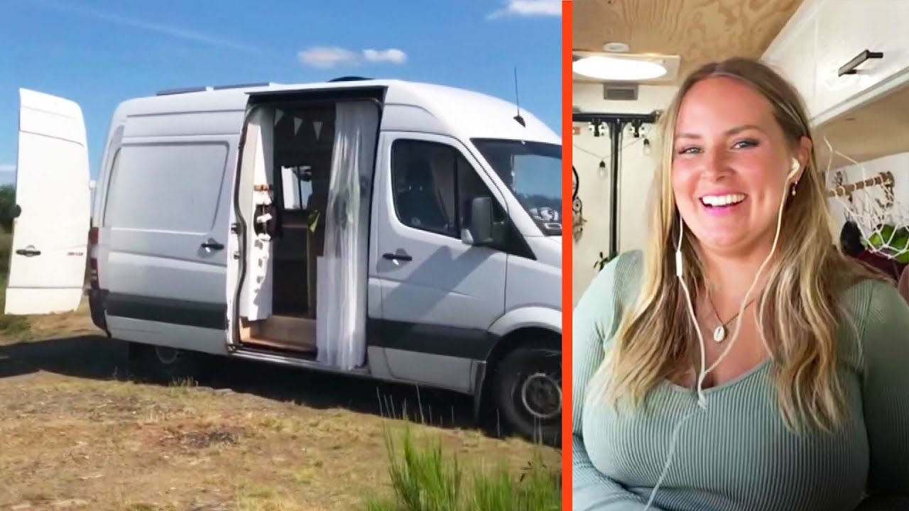 Maja s&aring;lde allt och flyttade in sk&aring;pbil p&aring; fem kvadrat | Efter fem | TV4 & TV4 Play