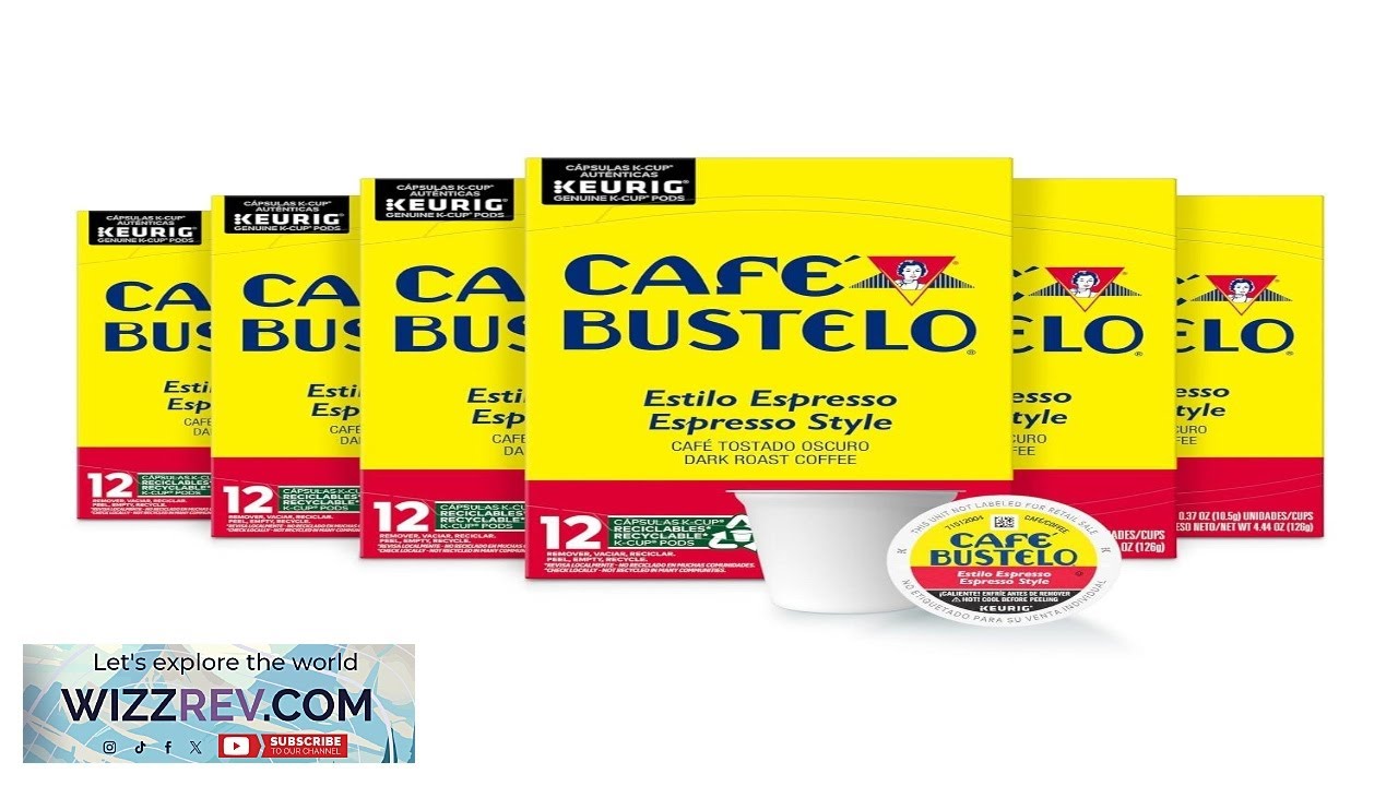 Ciemno palona kawa Caf Bustelo Espresso Style 72 kapsułki Keurig K