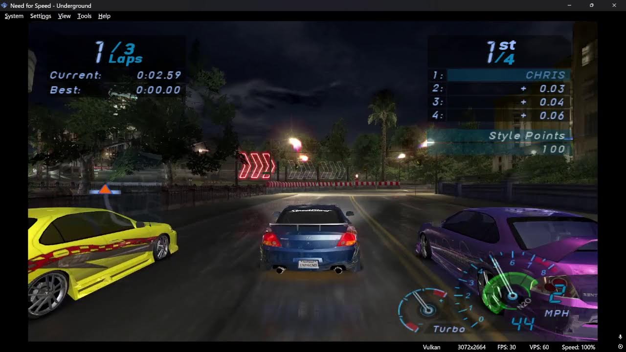 Playing NFS Underground!!!!