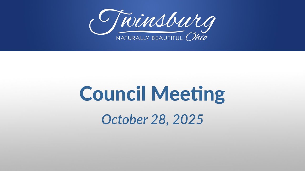 City of Twinsburg Council Meeting - October 28, 2025