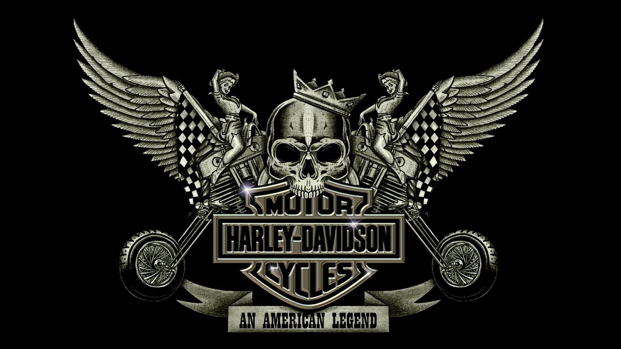 HARLEY-DAVIDSON : Wings Logo Drawing