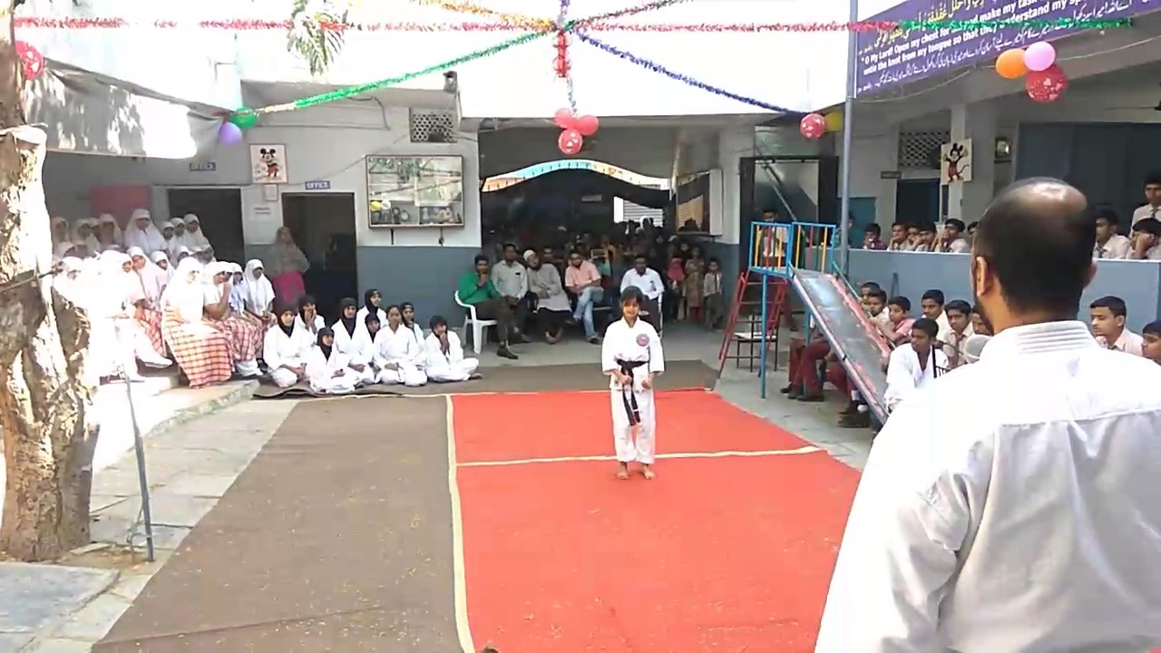 Lovely High School's karata grading and tournament.