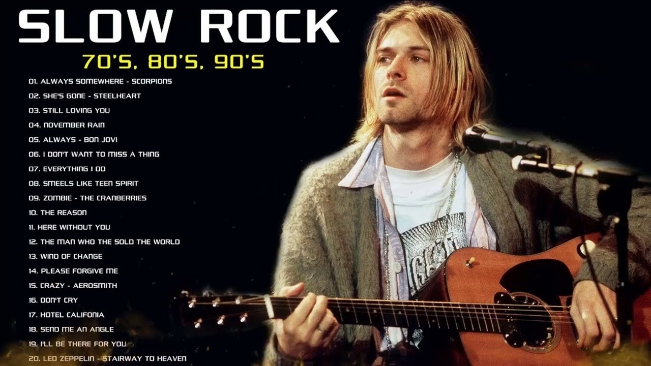Nirvana, Air Supply, Led Zeppelin, Guns N Roses, Bon jovi   Slow Rock Love Song Nonstop 70s 80s 90s