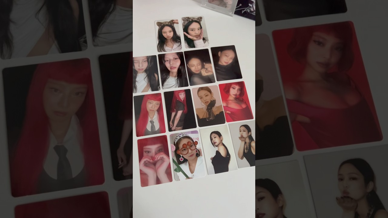 jennie ruby photocards 😙 only 1 away from finishing ruby era #jennie #kpop #jenniekim
