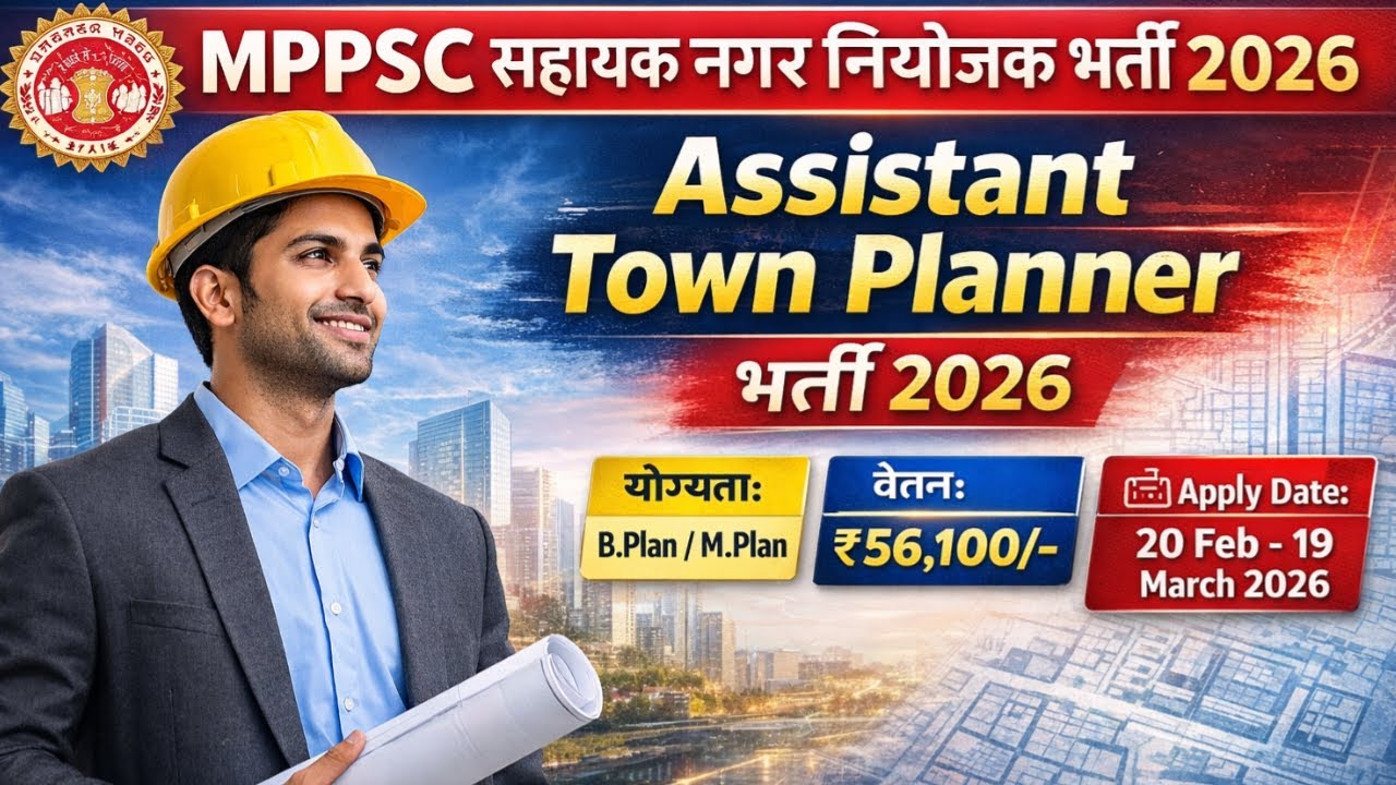 MPPSC Assistant Town Planner Recruitment 2026 | Full Notification, Eligibility & Salary