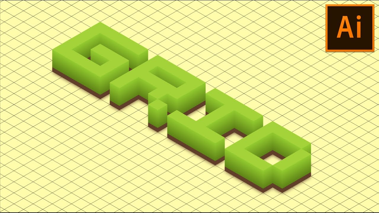 How to create ISOMETRIC Grid in Illustrator | Illustrator Tutorial