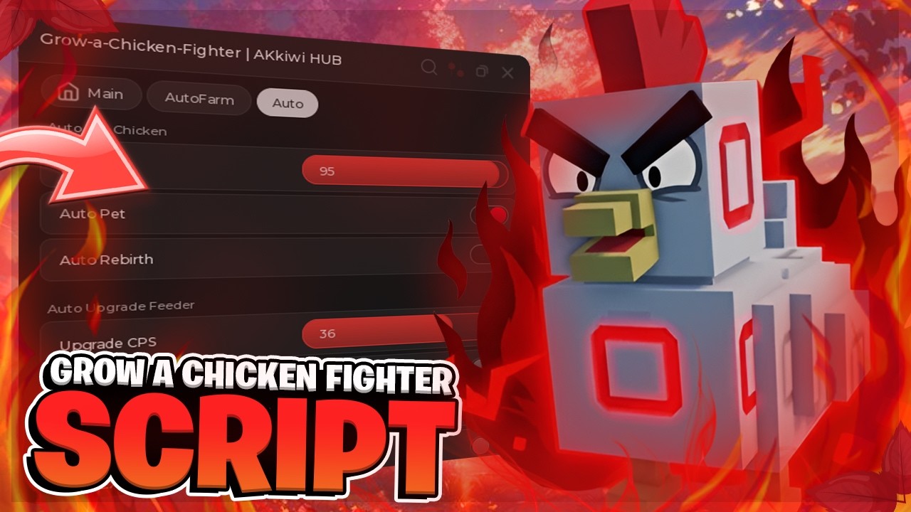 🔥 Grow a Chicken Fighter SCRIPT | Auto Farm, Auto Scrap, Auto Steal !! (NO KEY)