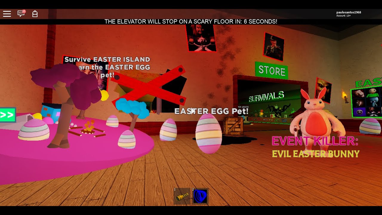 NEW UPDATE EASTER UPDATE EVENT🐇🥚🔪 IN THE SCARY ELEVATOR (MrNotSoHERO)