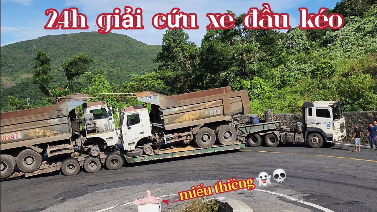 KHÔNG THỂ VƯỢT QUA | 24H GIẢI CỨU XE ĐẦU KÉO BỊ MẮC KẸT TRÊN ĐÈO HẢI VÂN