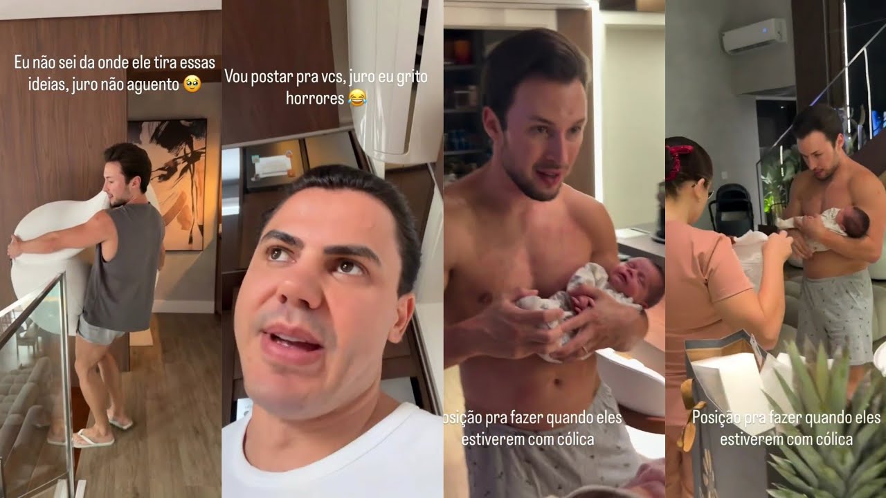 😩 JOSÉ APRENDENDO POSIÇÃO PARA QUANDO BEBÊS ESTIVER COM CÓLICA 