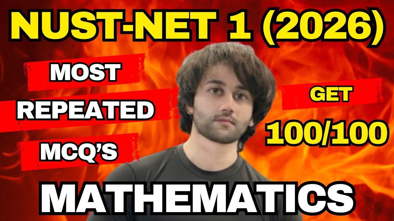 NUST NET 2026 Math Most Repeated MCQs I NUST Math Past Papers I NUST Past Papers I NUST NET Prep