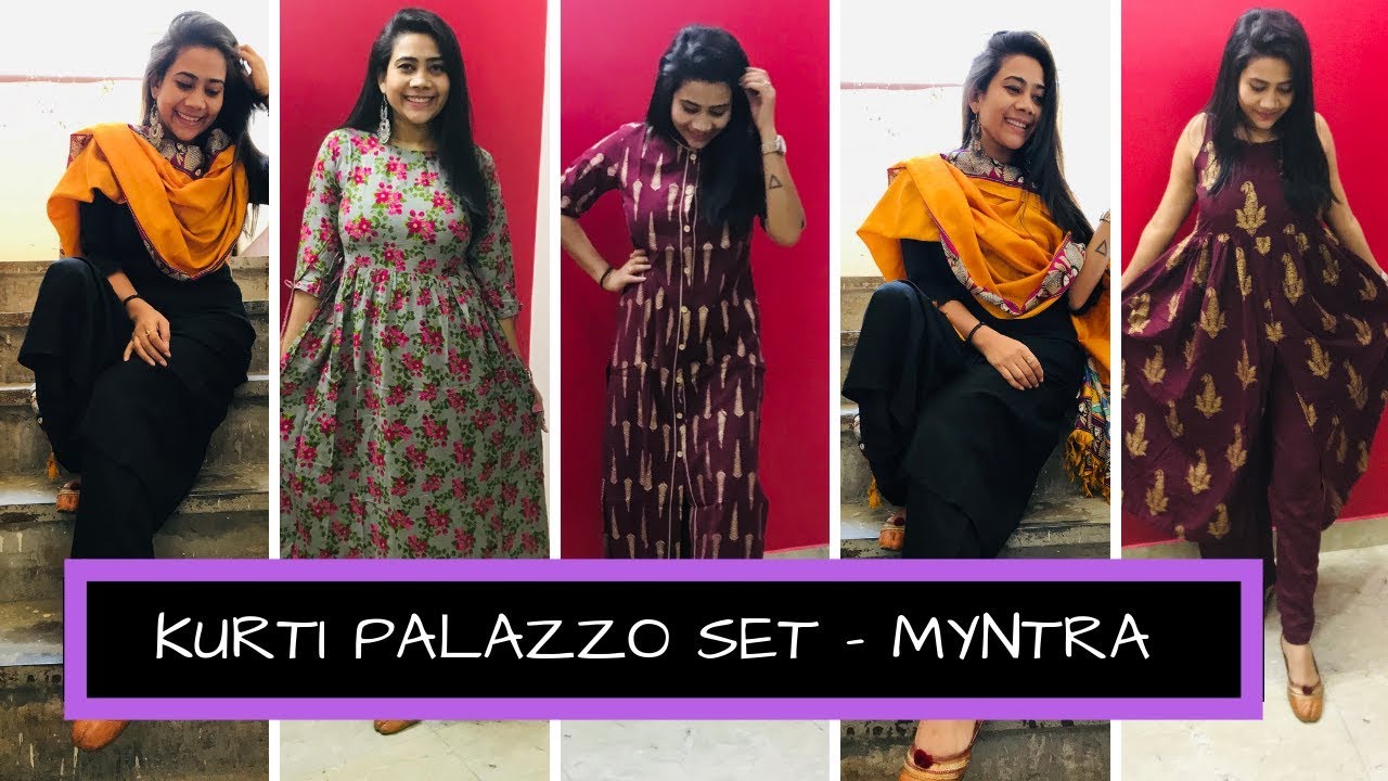 KURTI PALAZZO SET HAUL - MYNTRA | RAKHI SINGH