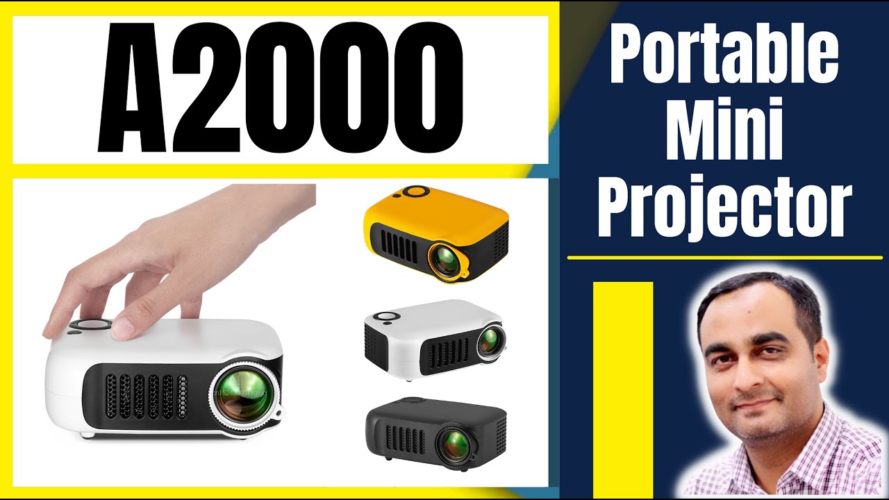 A2000 Portable Mini Projector For Home Theater | Unboxing / Setup | TECHNICAL SAJID