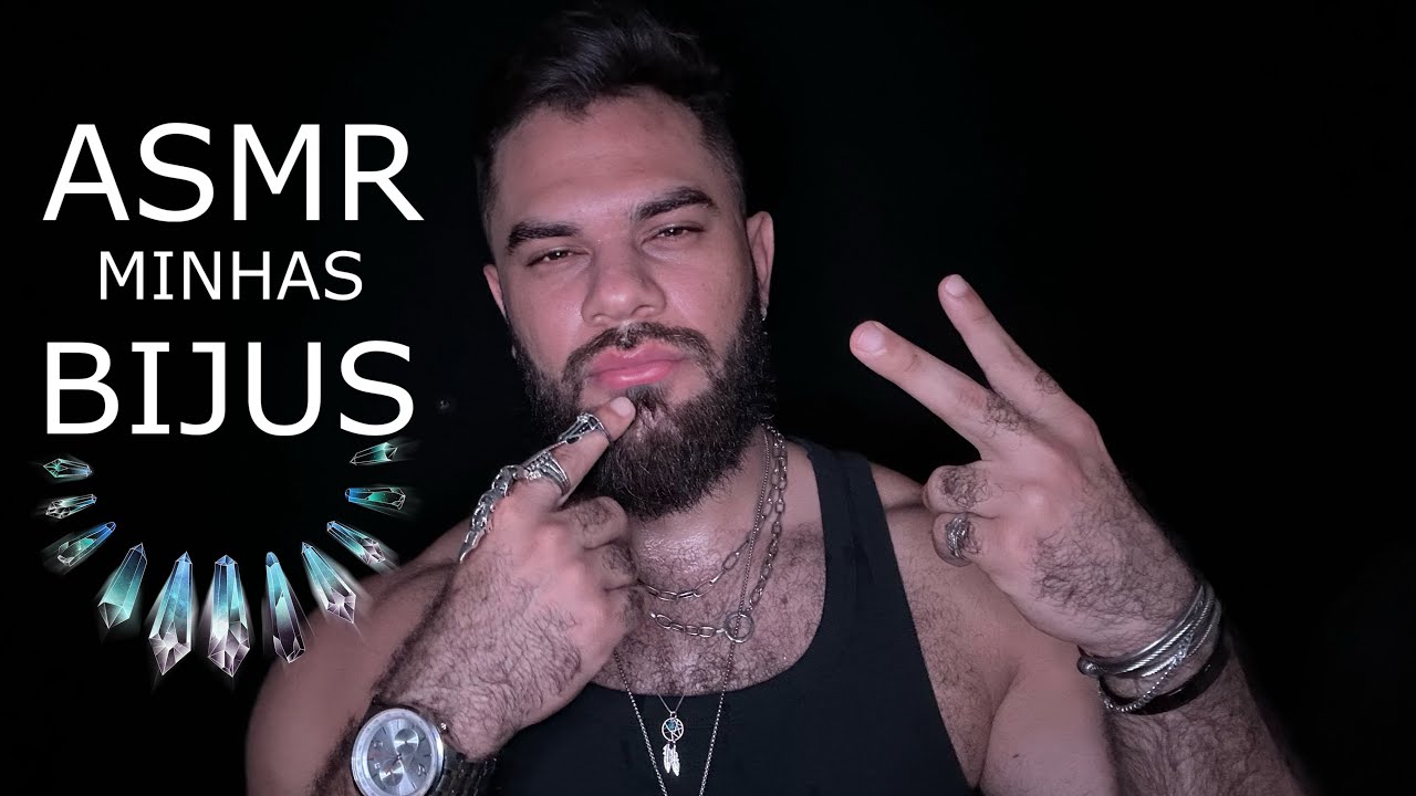 ASMR MOSTRANDO MINHAS BIJUTERIAS / SONS SATISFATÓRIOS