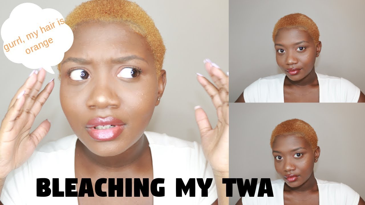 DYEING MY NATURAL HAIR BLONDE| creme of nature