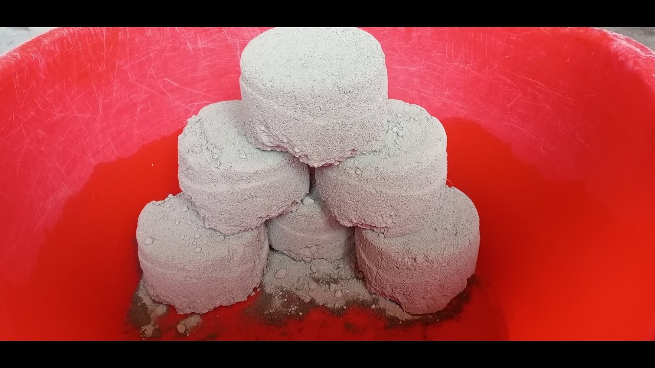 OMG 😱Dust volcano 🤤😴😷😷 super soft grainy sandcement full dry+whole crushing in Water 💦❤️❤️❤️