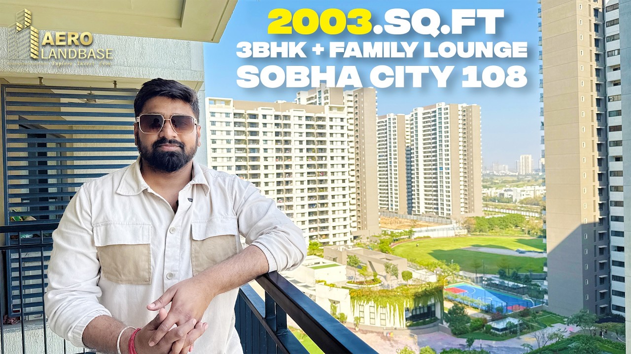 3 Side Open View वाला 2003.Sq.ft का 3BHK Flat for Sale in Sobha City 108 Gurugram | Aero Landbase