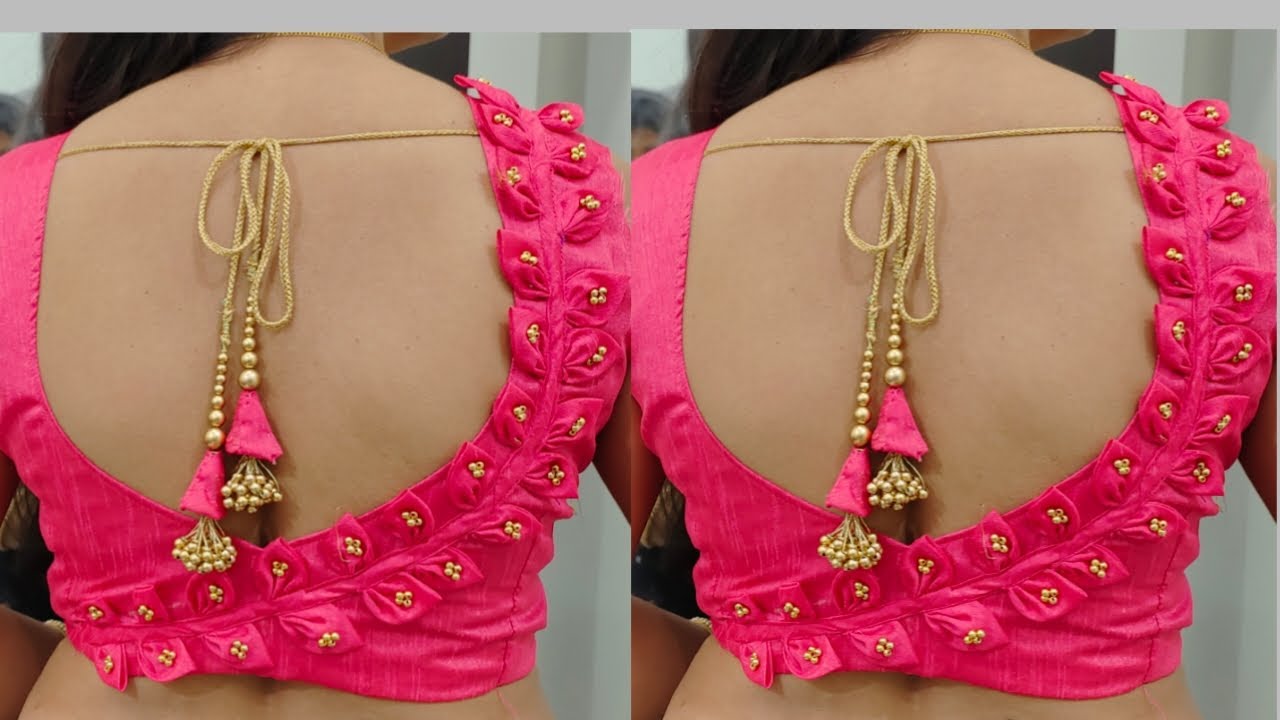 Very stylish blouse back neck design || blouse || cutting and stitching back neck blouse design