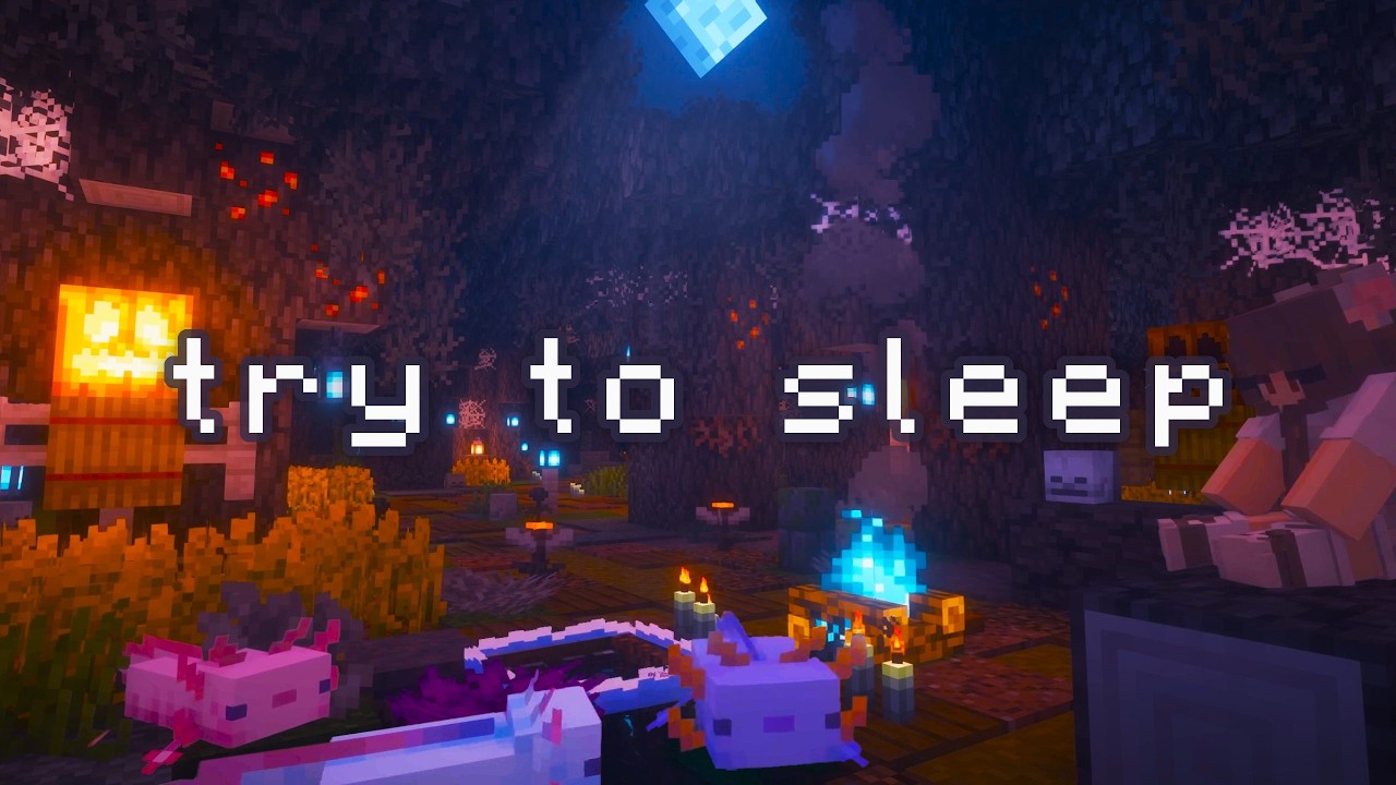 you&rsquo;re safe here... probably... (minecraft music w/ rain, water, fire)