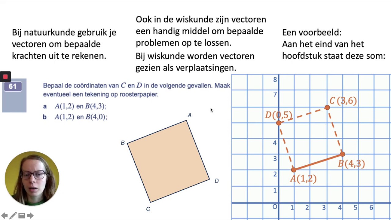 Vectormeetkunde: vectoren optellen voor klas 4 wis B