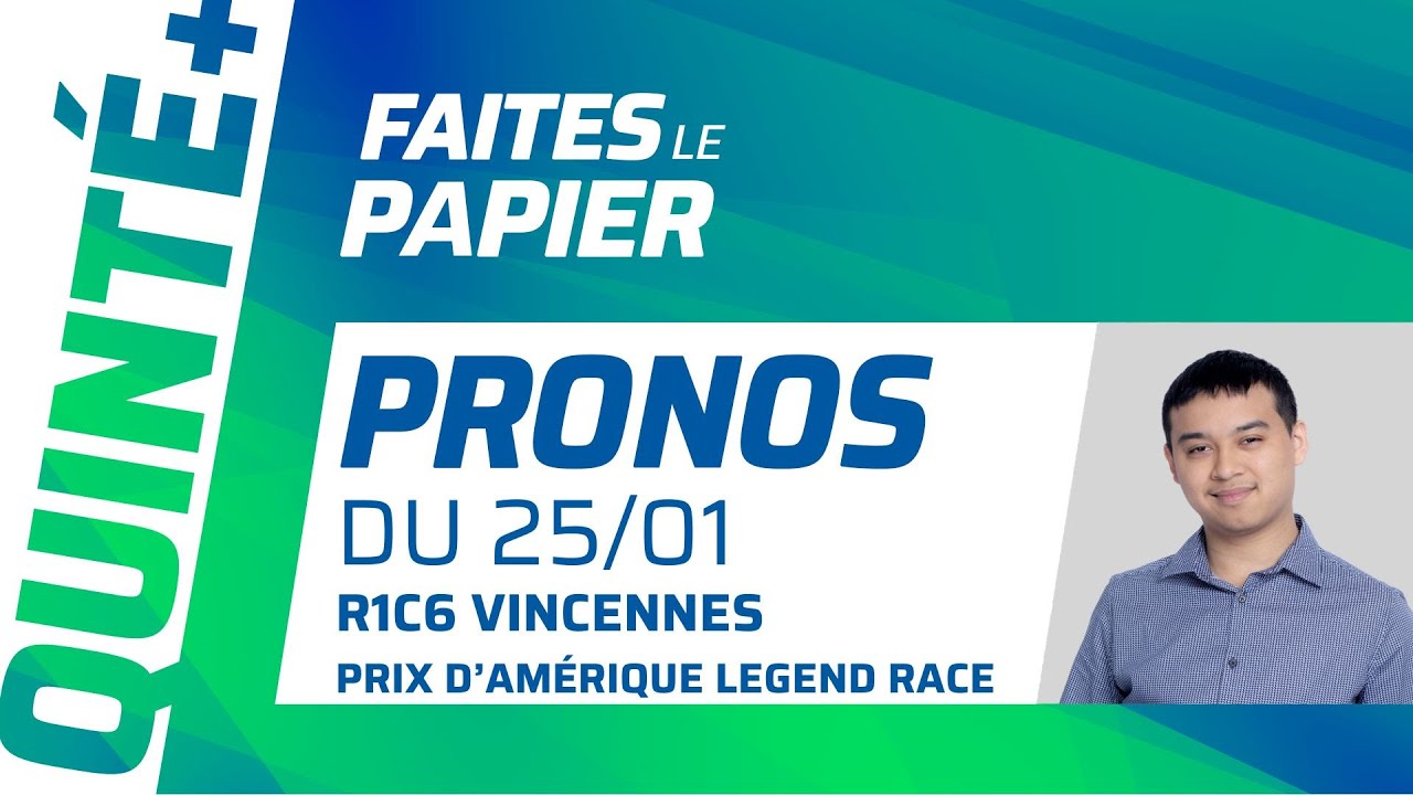PRONOSTICS DU PRIX D'AMÉRIQUE, QUINTÉ+ DU 25 JANVIER : GO ON BOY PEUT DÉCROCHER LE GRAAL