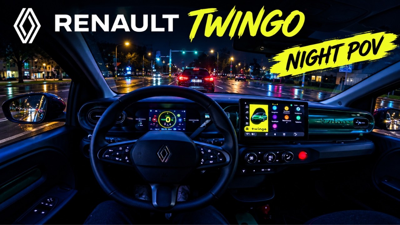 The Coolest &euro;20k EV at Night? 2026 Renault Twingo E Tech POV Drive (82 HP) #NightDrive  #POVDrive