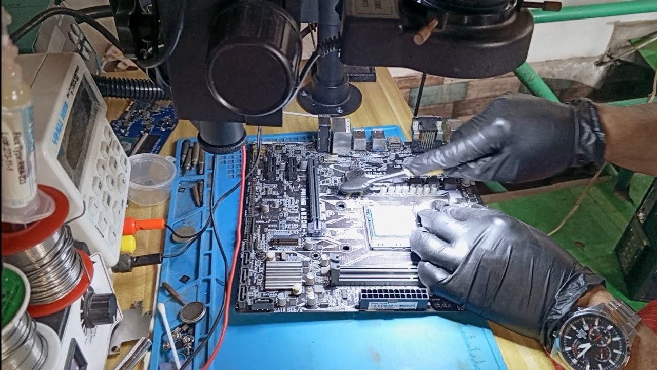 Asus Prime A320M-K No Display Due to Moist Soil😥😥😥