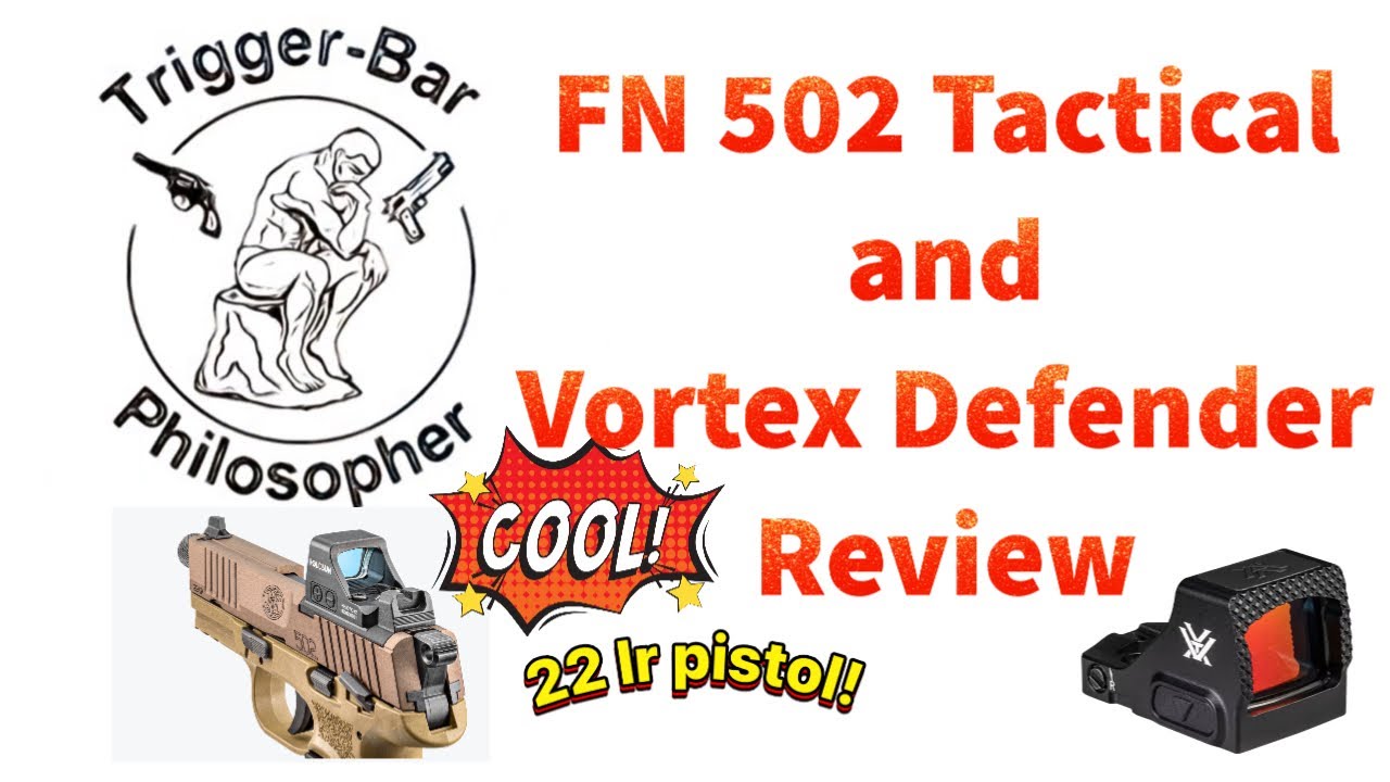 Обзор FN 502 Tactical и Vortex Defender CCW Red Dot!!