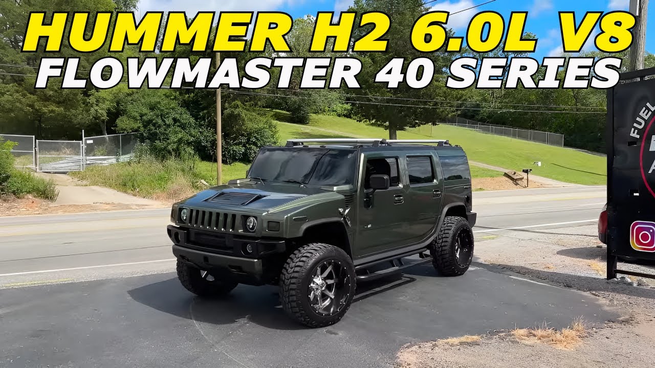 2006 Hummer H2 6.0L V8 Exhaust Sound w/ Flowmaster 40 Series!