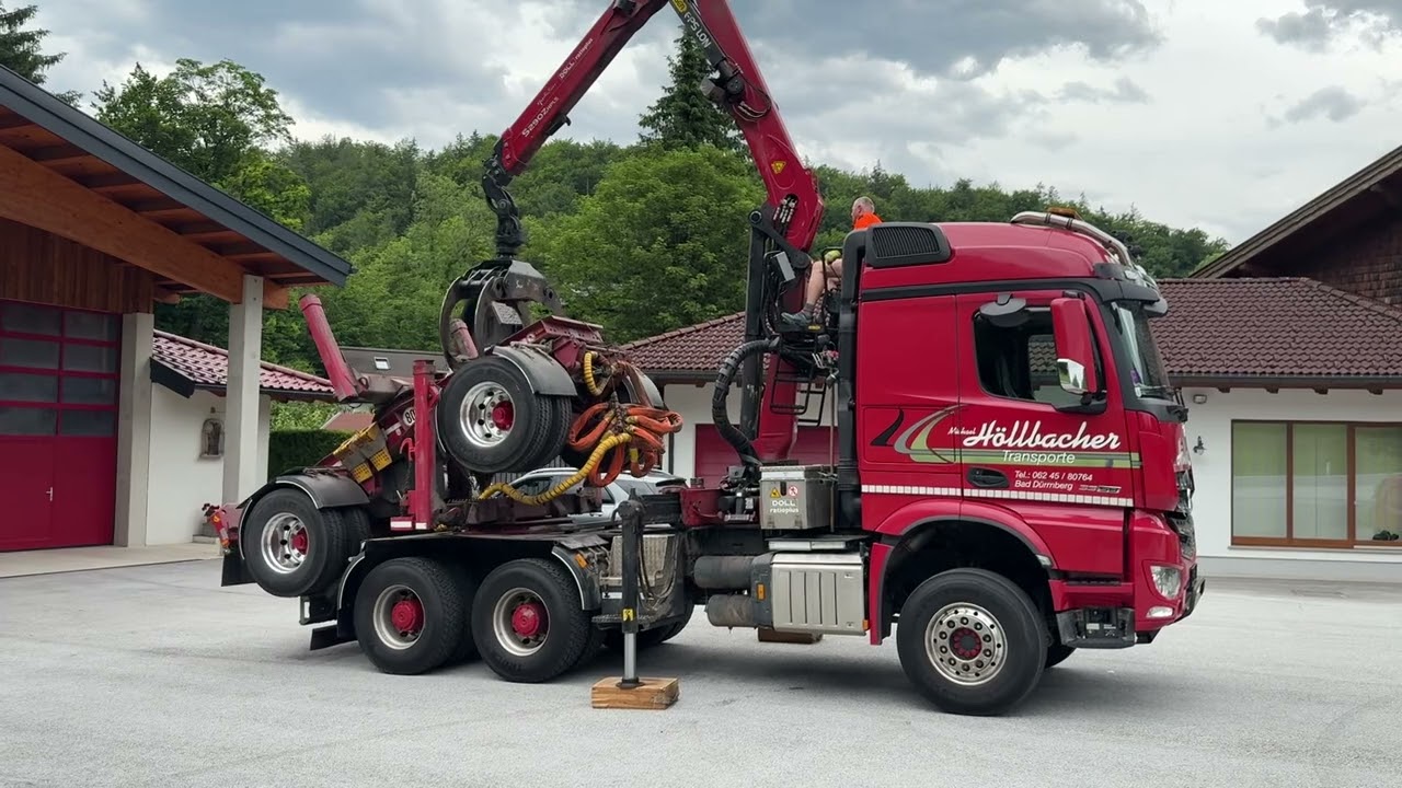 Langholz Lkw Mercedes Benz Arocs 3358
