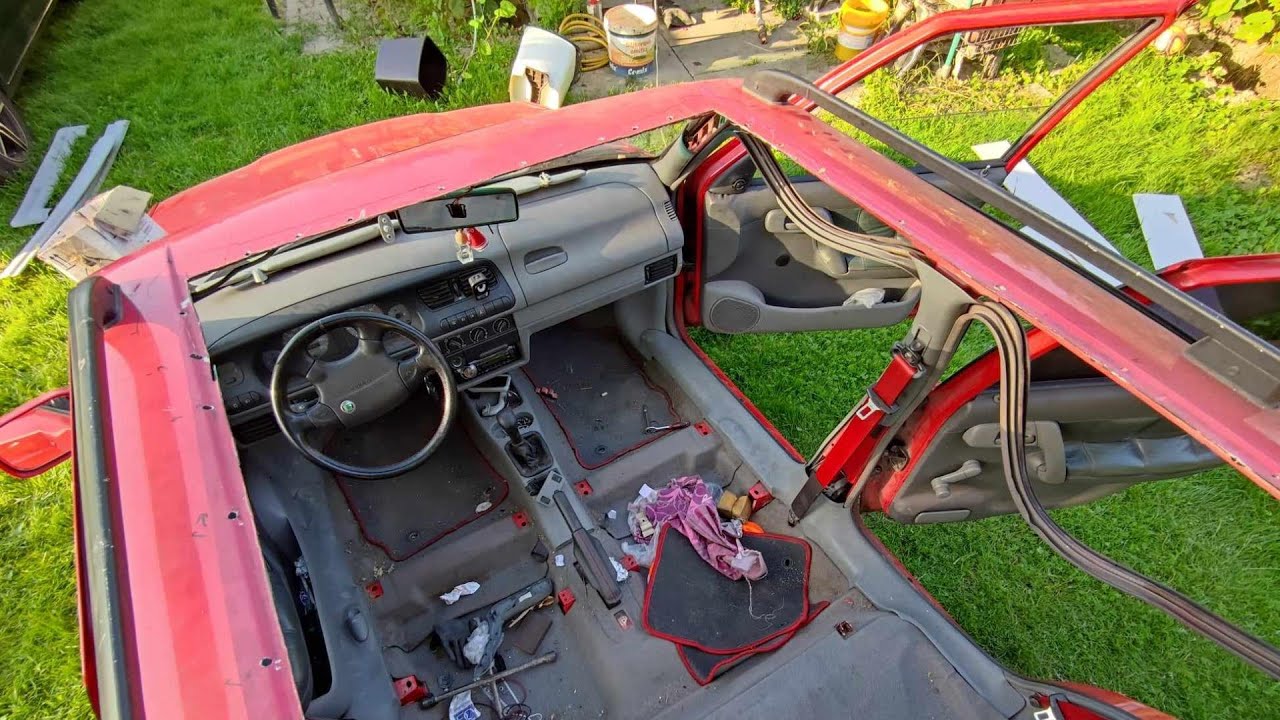 Twingo stahovací střecha na Felicii – návod