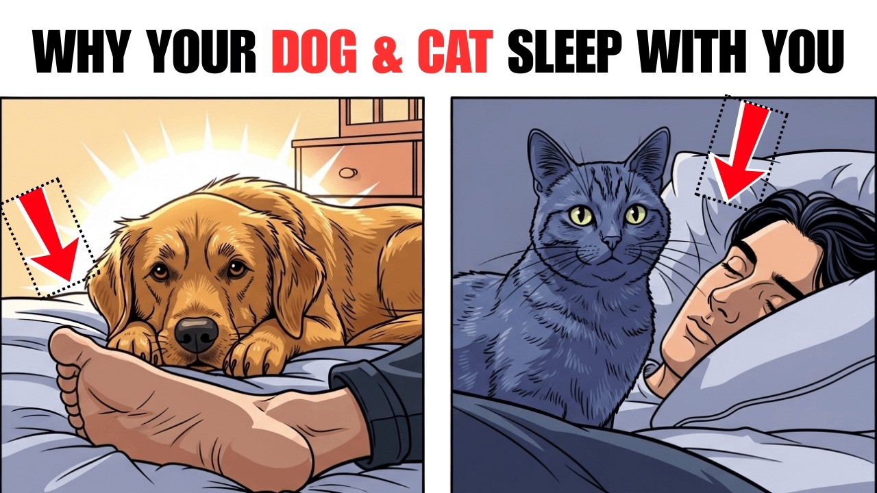 Why Your Dog Sleeps With You vs Your Cat Does | Pet Psychology + Sleep Behavior Explained